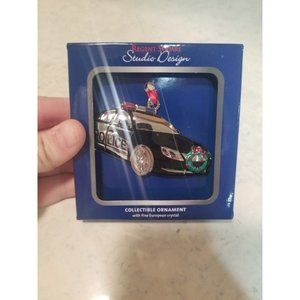 European Crystal Ornament‎ Police Car by Studio Design New